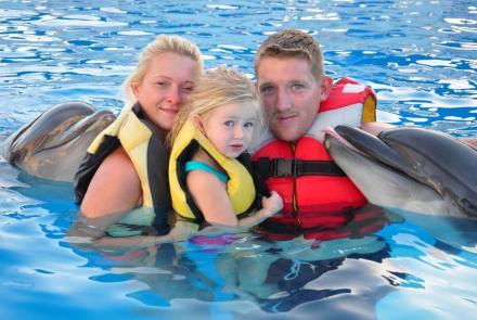Nager avec les dauphins